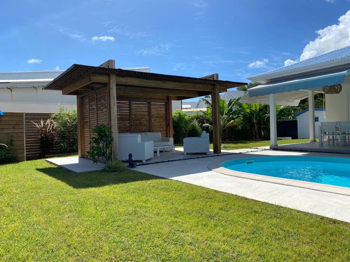 Villa Nomilou Beach Avec Acces Direct Plage Saint-Francois  Eksteriør billede
